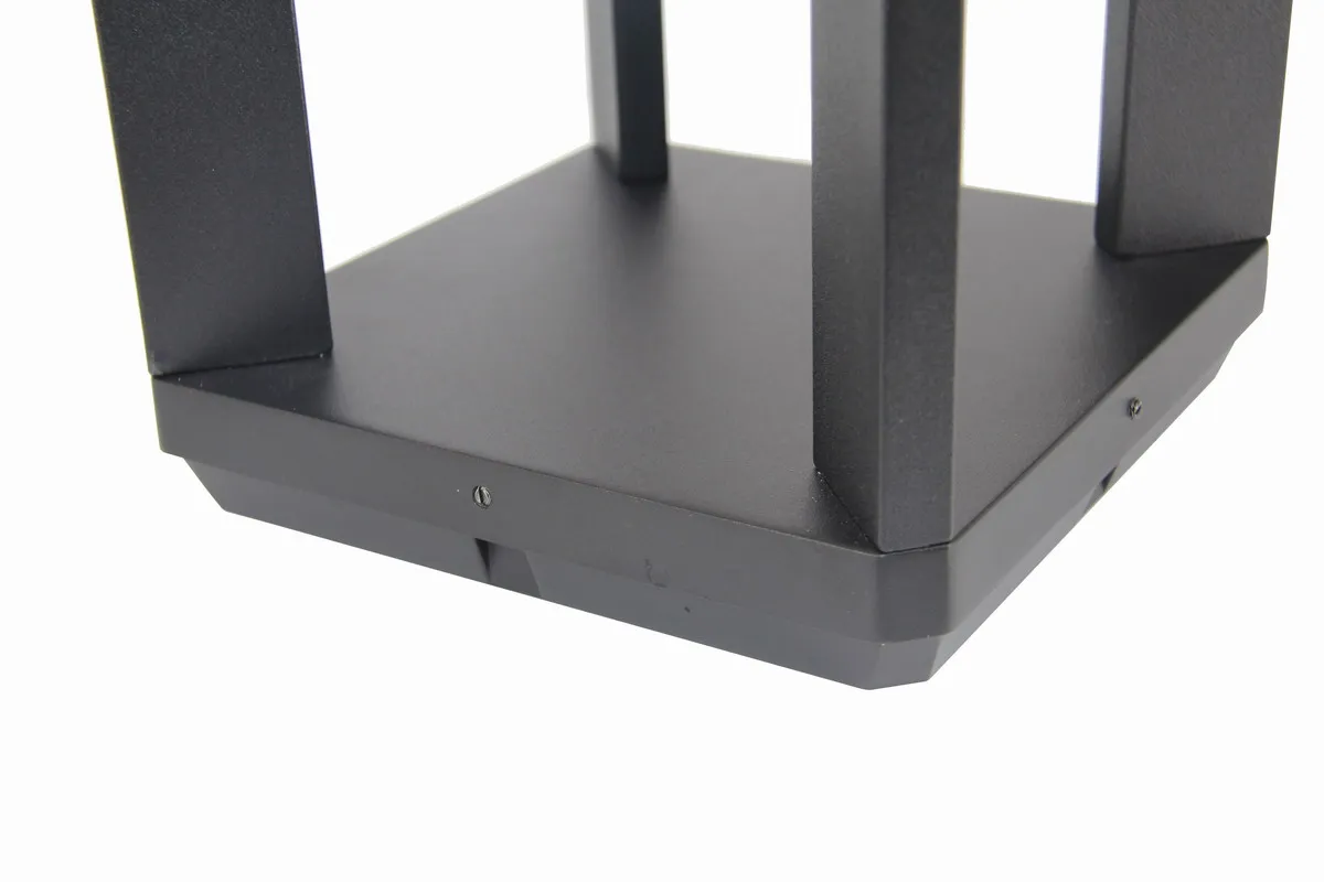 Водонепроницаемый современный алюминиевый квадратный светильник на солнечной батарее с датчиком движения, 600 люмен