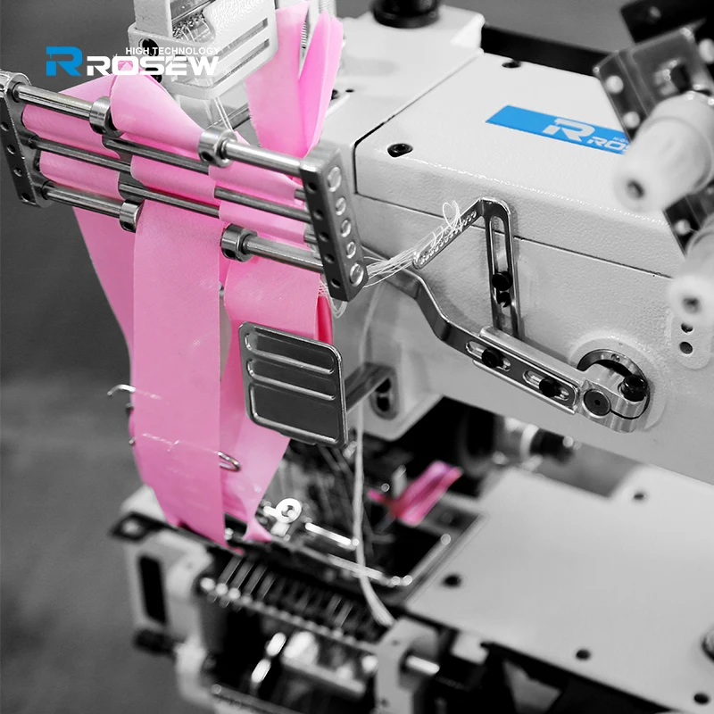 VC008 Cylinder bed direct drive 12 needle single chain stitch tape attaching multi needle sewing machine