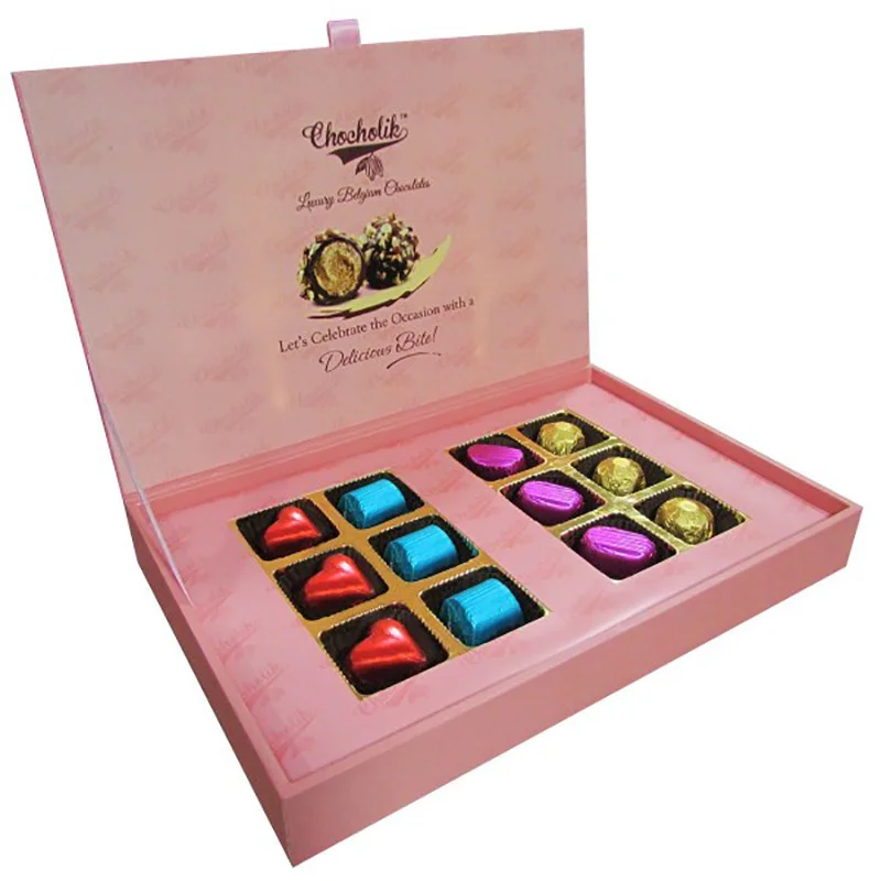 Роскошные коробки для шоколада, картонные коробки для шоколада с перегородками