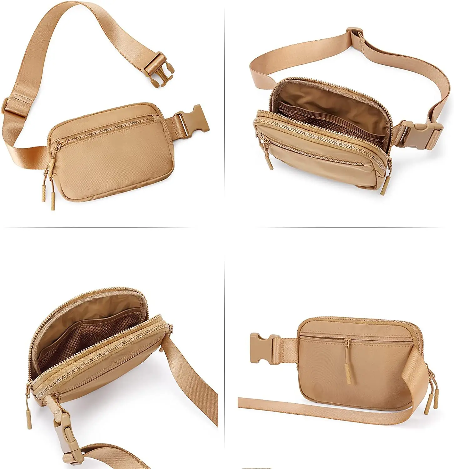 Hot sale simple design fanny pack wear-resistant nylon leisure fitness waist bag with custom logo for daily use