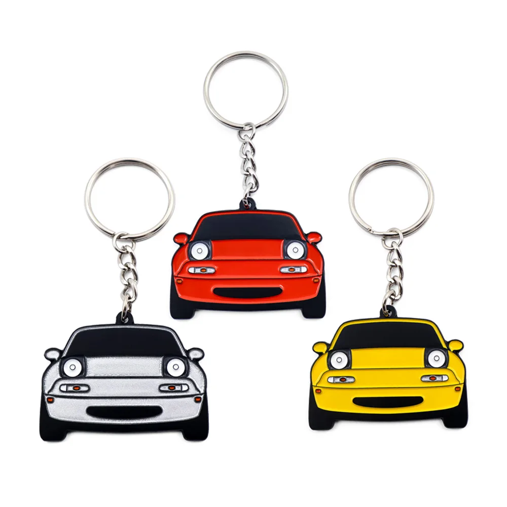 Custom Zinc Alloy Metal 3d Car Body Logo Key Chain Brand Car Shape Model Enamel Keychain As Gift