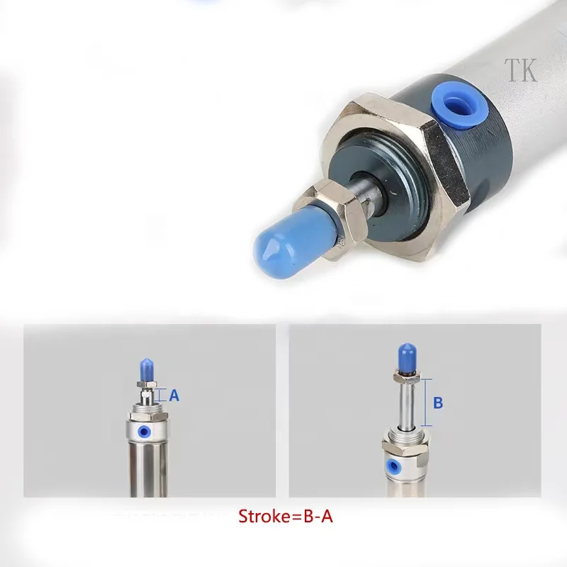 AirTAC Type MAL MAL16 MAL20 MAL25 Series  Aluminum Barrel Mini Cylinder