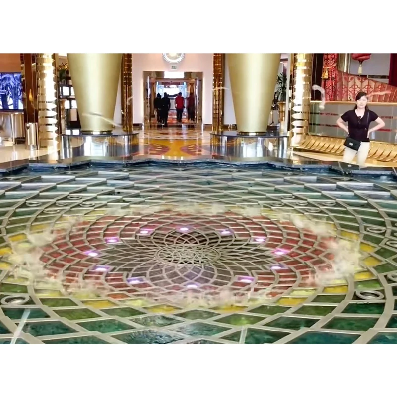 Factory Supply Custom Colorful Jumping Laminar Jet Flow Water Fountain