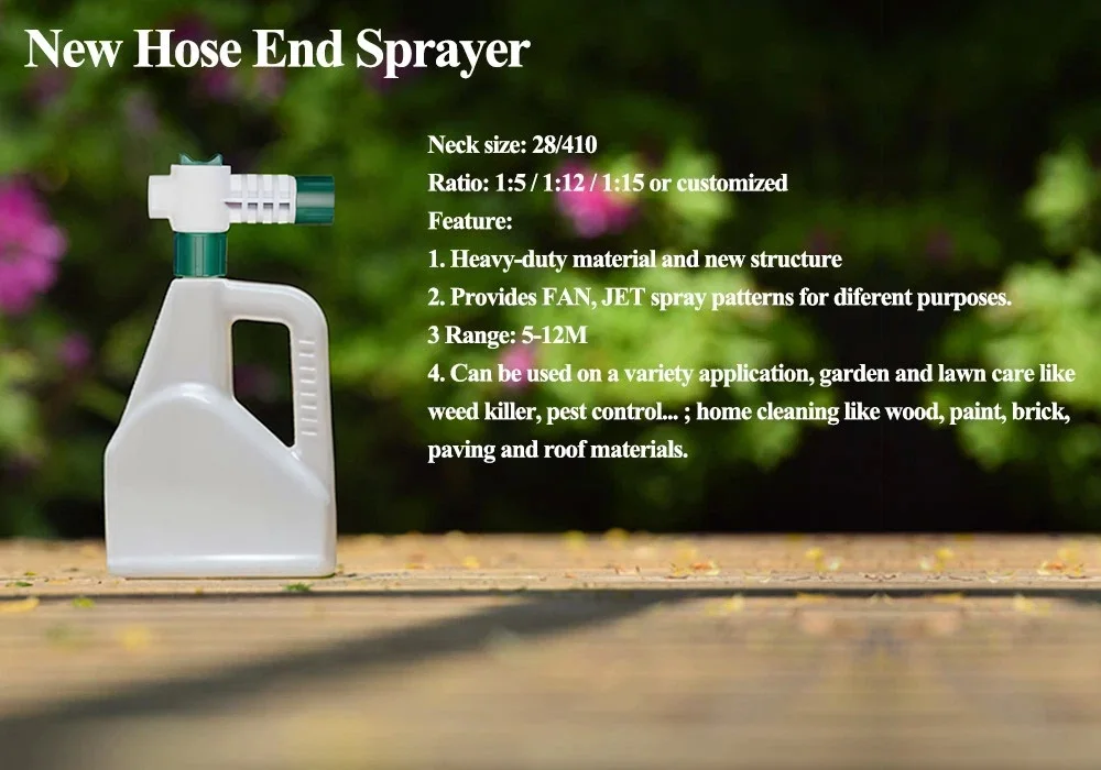 Garden care Hose End Ready to spray applicator for weed control, insect control, pesticide