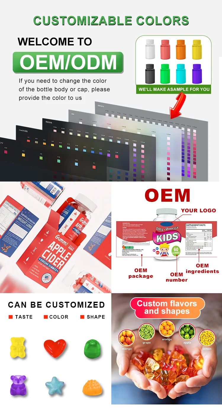 OEM Hot Selling Creatine Gummies Muscle Builder Creatine Monohydrate Powder Bear Creatine Gummy