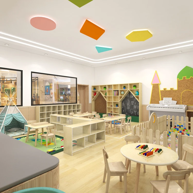 Cowboy preschool classroom layout design kindergarten supplies Montessori furniture