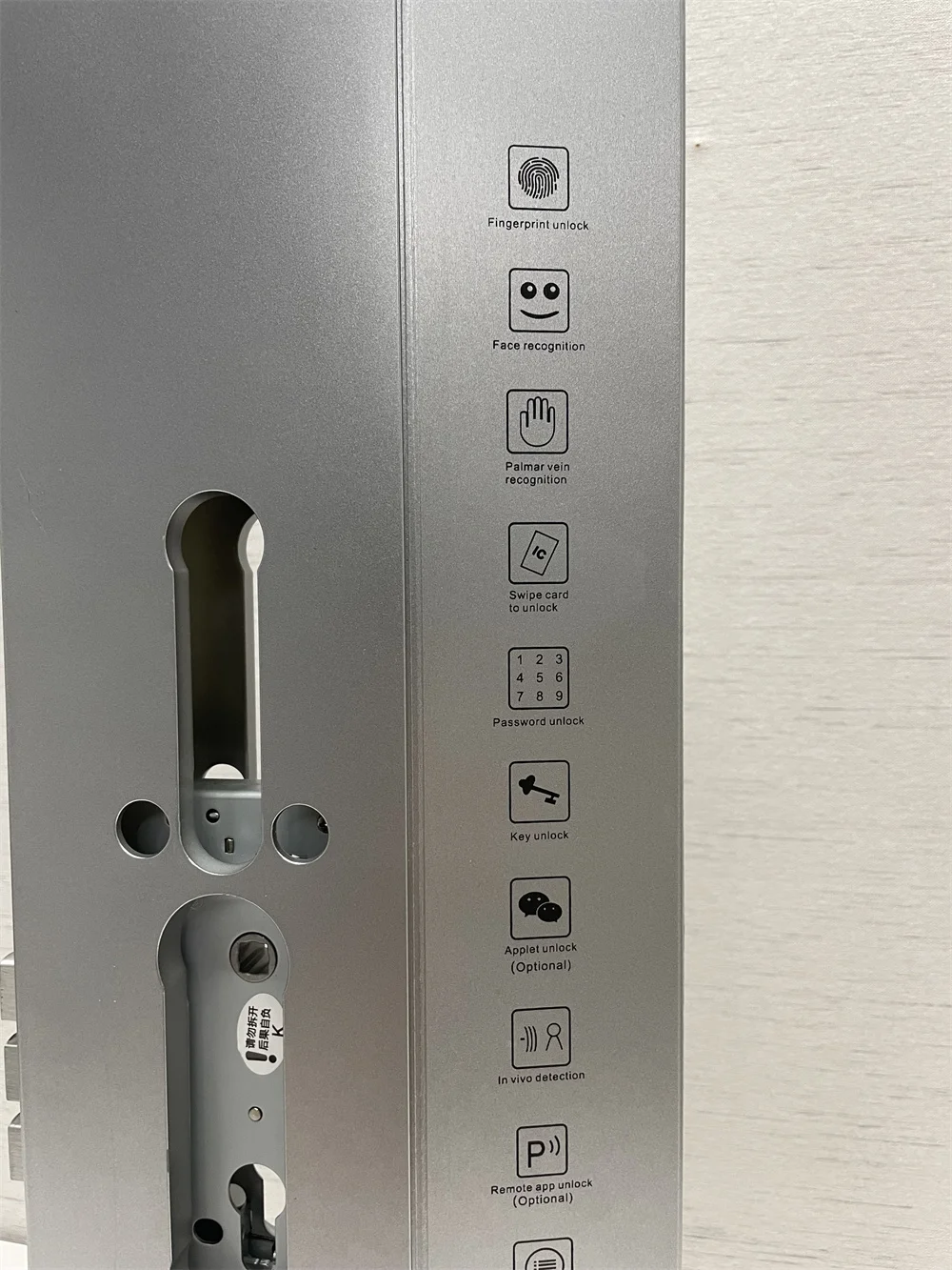 Factory Price  Smart Door Lock Display ABS Plastic Stand Fingerprint Door Lock Showing Stands Smart Lock Show Stand