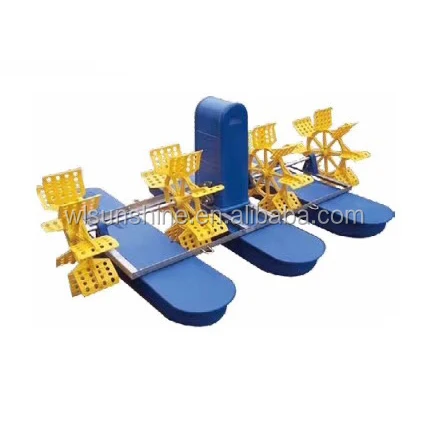 В морской воде для рыбного фермерского пруда, большое количество, воздушный инжектор, аэратор, колесные аэраторы, сельскохозяйственное оборудование