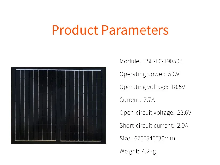 Monocrystalline Glass Solar Panel 100W 250w For Sale For Car