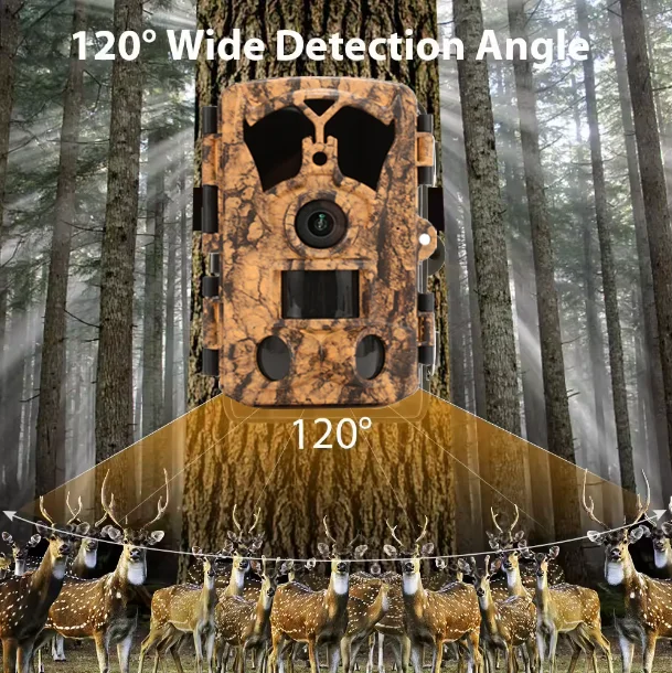 BSTCAM 4K 48M Bluetooth&WiFi APP control IR range 20m/85ft  Control Remote Outdoor Wildlife  Motion Detection Trail Camera