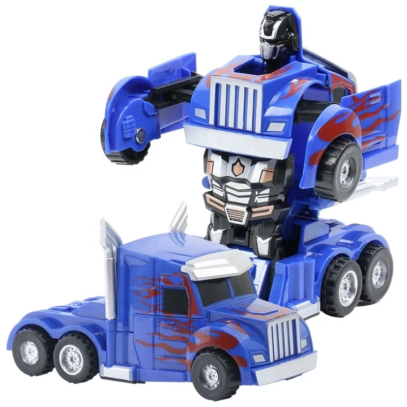 
Hot sale cheap mini plastic strike changed transformed robot kids baby car toy 