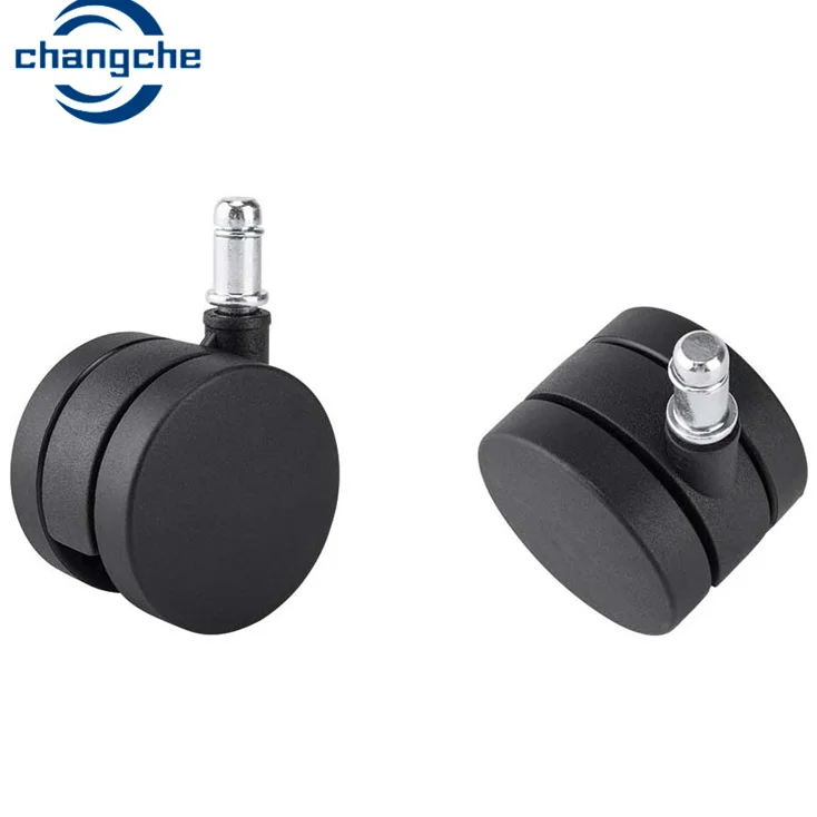 Rubber durable wheel swivel metal stem 2 inch caster wheels for furniture