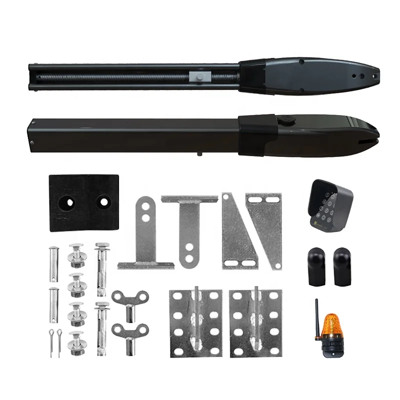 Hot Sale Modern Factory Price Customized Size Fingerprint Gate Opener Swing Arm Gate Opener With Gate Lock