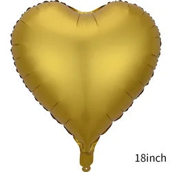 Wholesale Metallic Ballons 18inch Chrome Heart Shape Balloons Party Wedding Globos Decoration