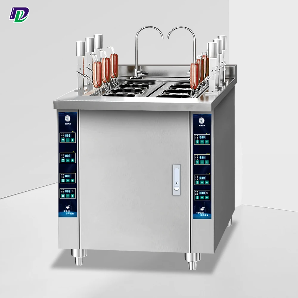 Commercial Catering Equipment induction Automatic Lift Up noodle cooker pasta boiler with water inlet