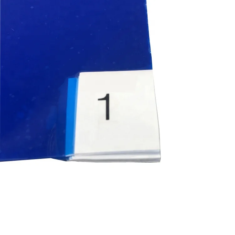 Manufacture Cleanroom 35micron 26x45inch Disposable 30 Layers Peelable Blue LDPE Dust Free Sticky Mat