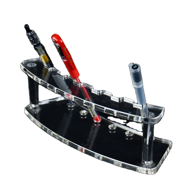 Custom size acrylic pen 6pcs display stand cigarette display rack