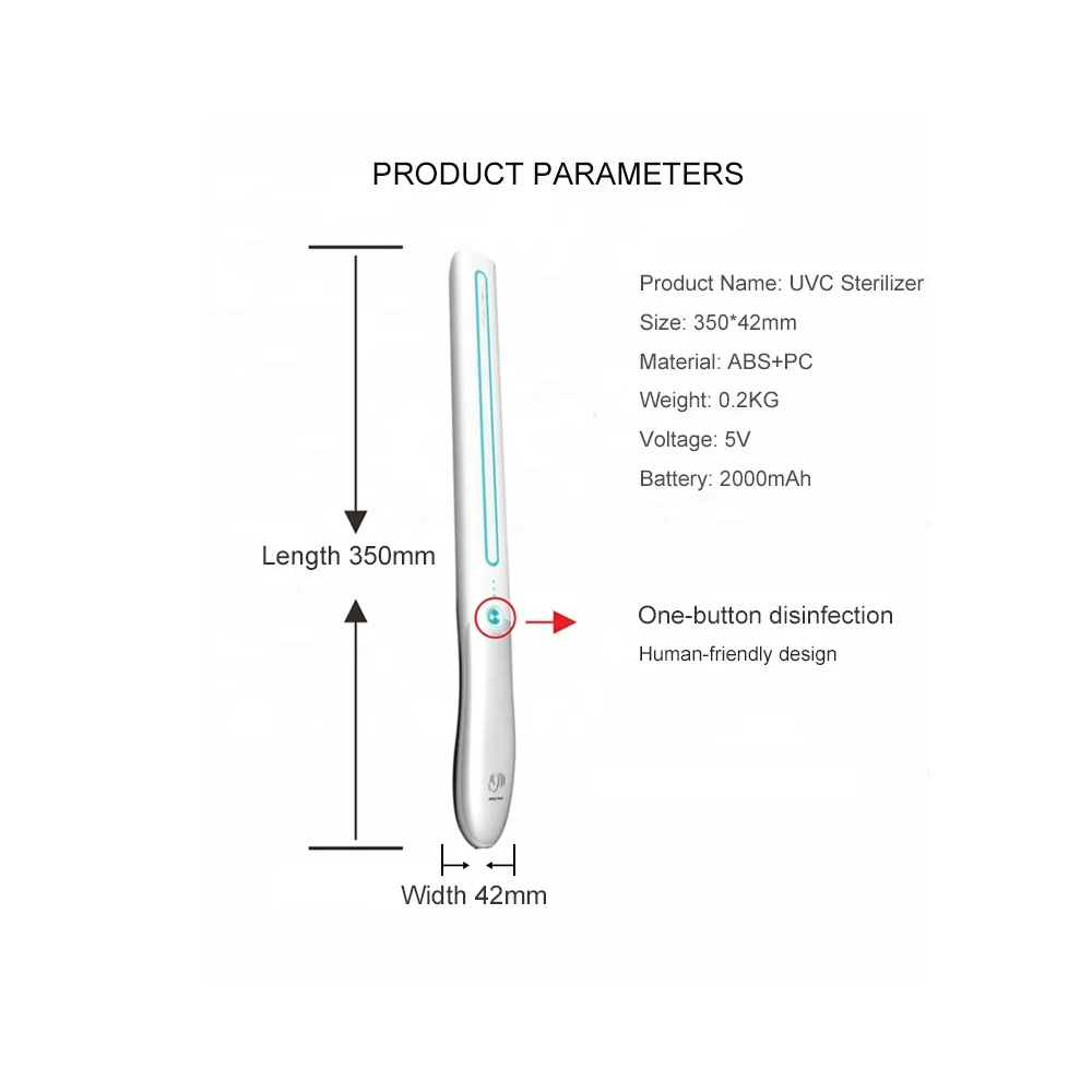 
4W 8W PortableLED UVC Sterilizer uvc air sterilizers for away from Virus 