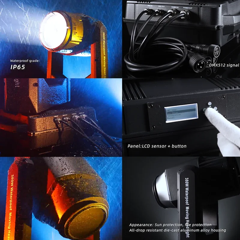 380W Waterproof Moving Head Sky Beam Light Concert Stage Ip65 Moving Head Sky Beam Searchlight