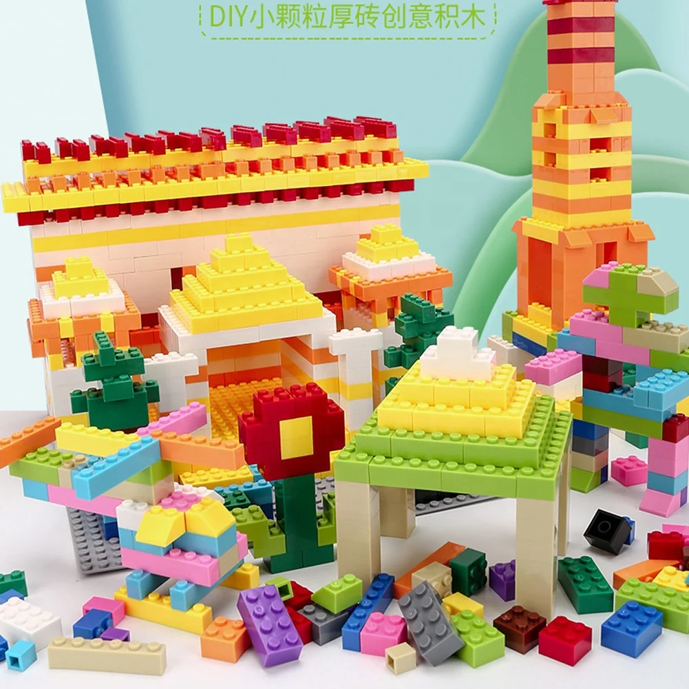 250G/Bag Standard Building Bricks Thick Mixed Shape Educational Classic Building Block Compatible with Le.goeds