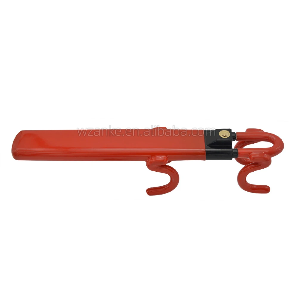 Vehicle Anti-Theft Lock Adjustable Length Clamp Double Hook Steering Wheel Lock Bar