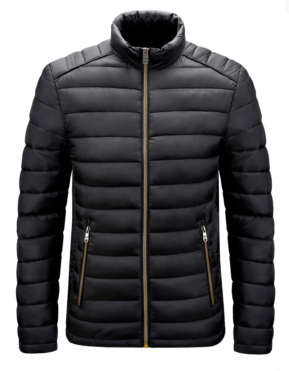 Jacketown; Лидер продаж; Мужская теплая ветрозащитная зимняя мужская куртка Slim Fit со стоячим воротником, куртка на подкладке из хлопка