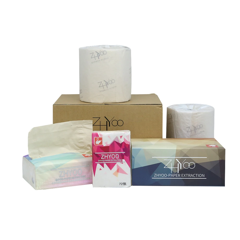 QS10F Hot Sale Logo OEM Soft Sanitary Box Facial Tissue Paper