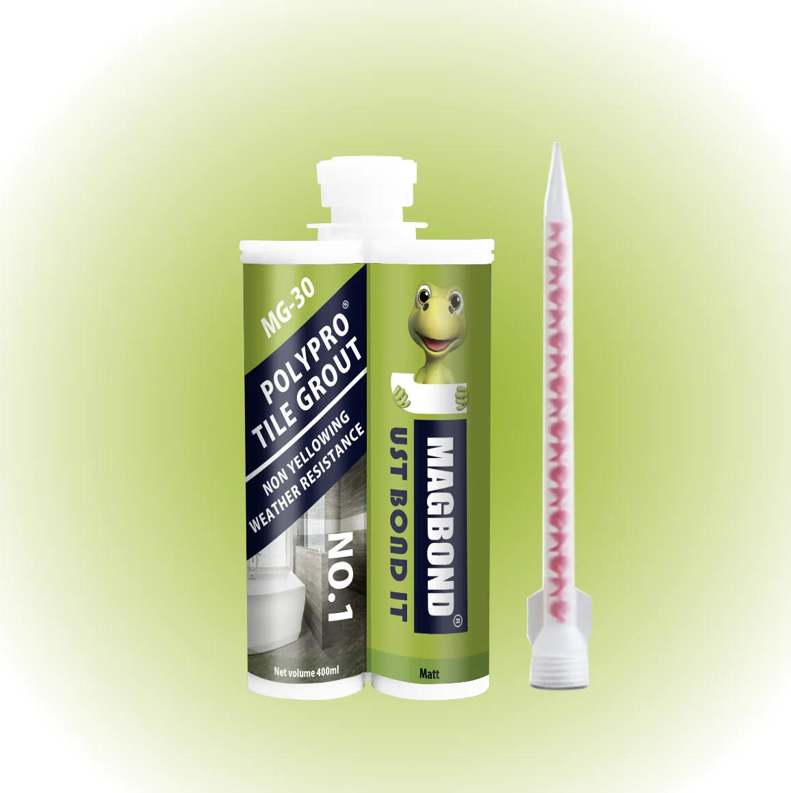 Не сокращается, водонепроницаемый, прочный, быстрая установка и быстро сохнет: двух-compenet картридж для плитки в полиаспарагиновая материал-MG-30