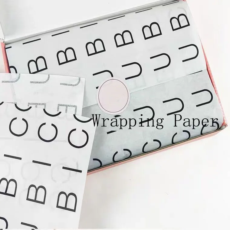 Индивидуальная розовая Золотая оберточная бумага упаковочная Экологически чистая цветная