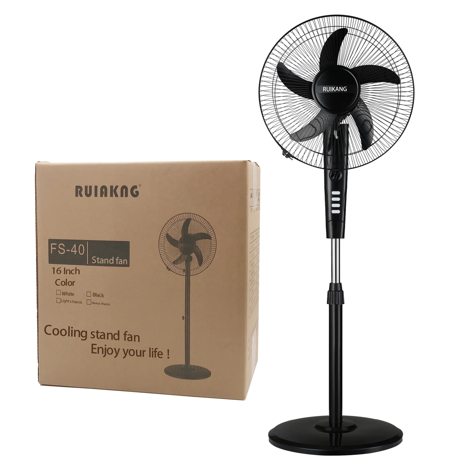 16 Inch High Speed Cooler Electric Floor Standing Fan With Remote Control 5 PP Fan Blade oscillation ventilador Pedestal Fan