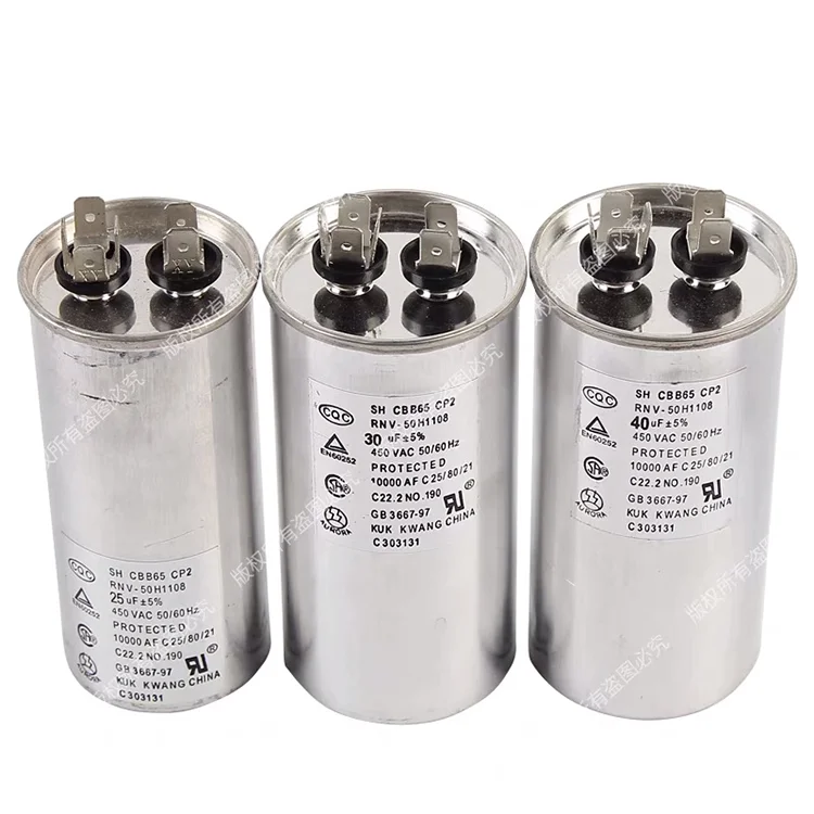High quality ac motor run capacitor price or super capacitor unit  for air conditioning or compressor,capacitor in series,25UF