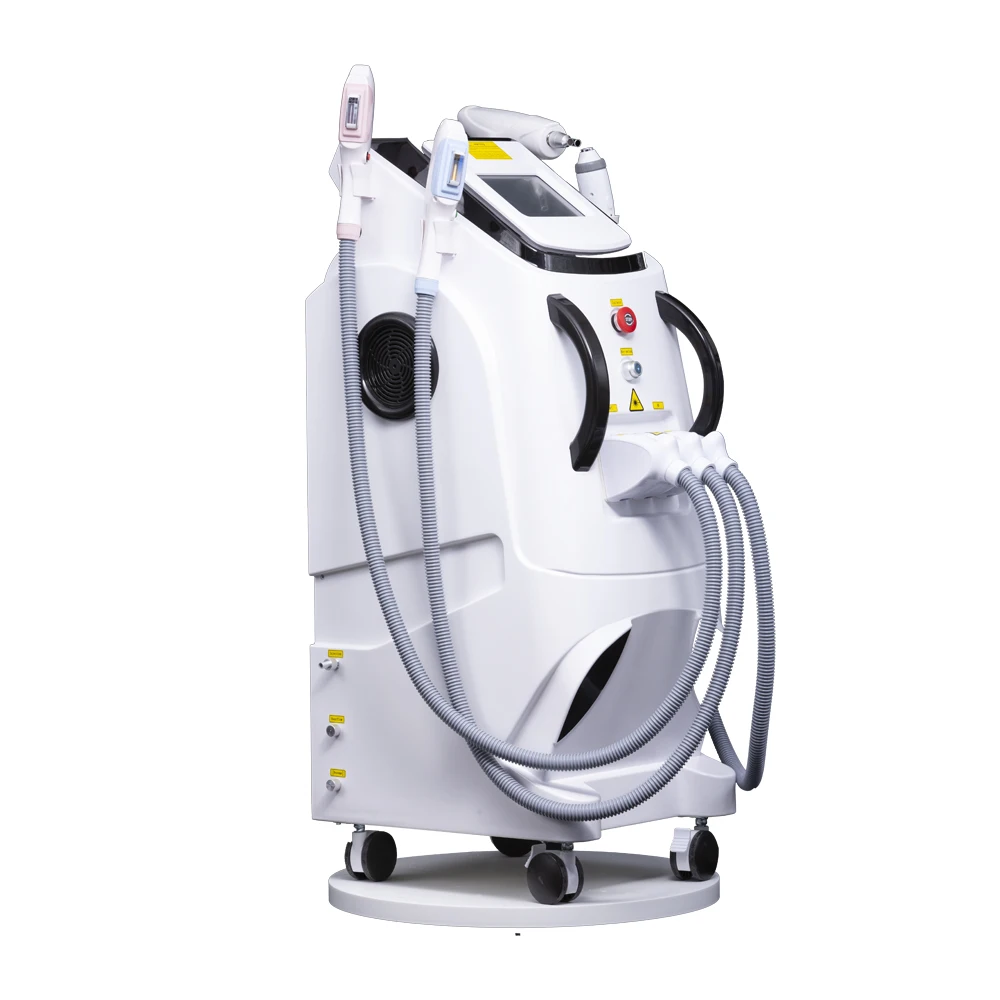 Multifunctional 4 in 1 OPT IPL Magneto optical 360 Laser Hair Removal Face Lifting Nd Yag Laser Tattoo Removal Machine