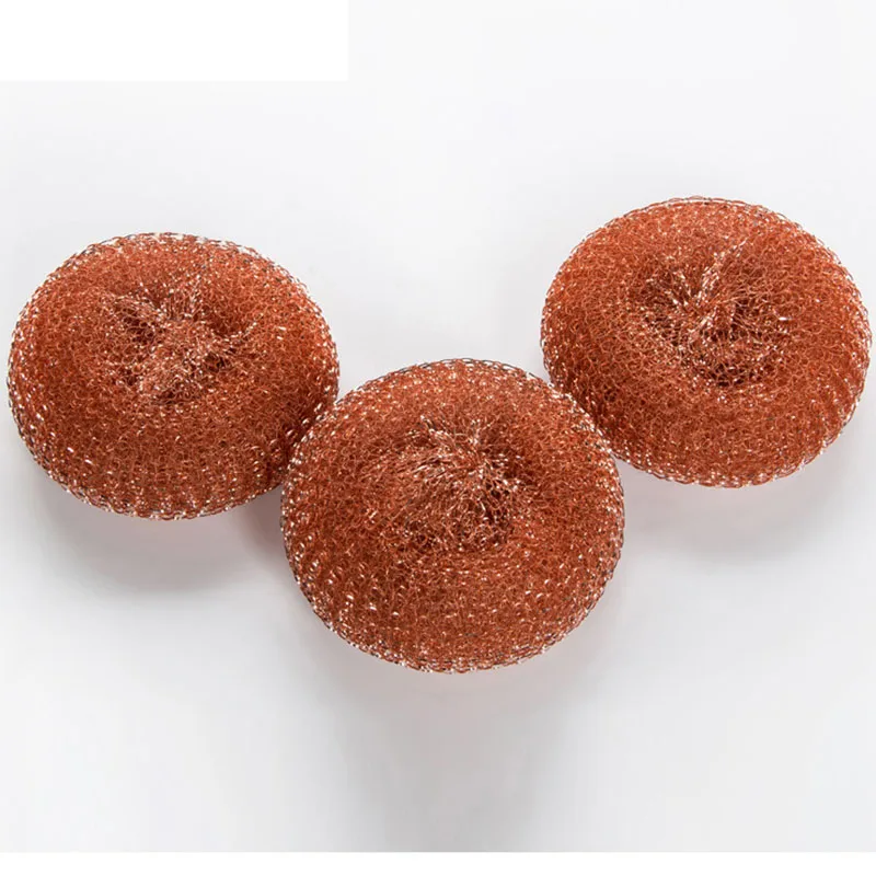 6pcs 12pcs Heavy Duty Metal Wire Scrubber Dish Washing Cleaning Steel Scourer Copper Scrubber Pad
