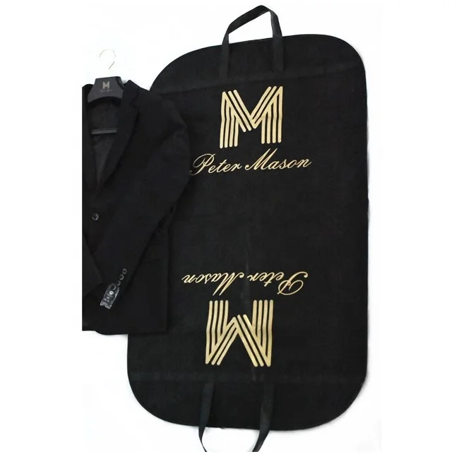 Foldable non woven custom garment suit cover bag for clothes