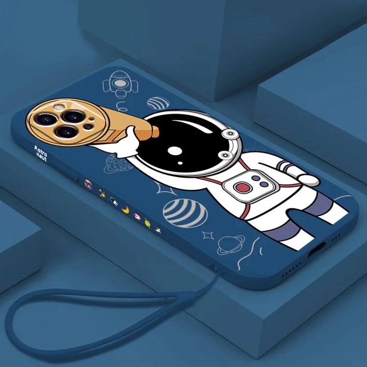 new designer cute 3d astronaut phone cases for iphone 13 pro max tpu silicone cellphone case accessories for iphone 13