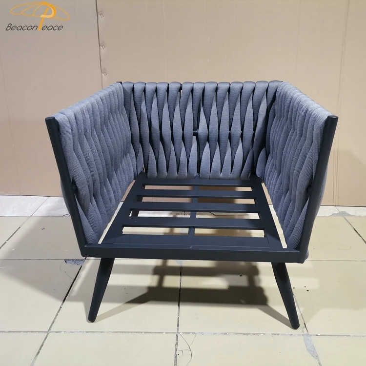 Outdoor Factory Wholesale Rattan Modern Luxury Furniture Most Popular Luxury Patio Restaurant Lounge Rope Sale Garden Furniture