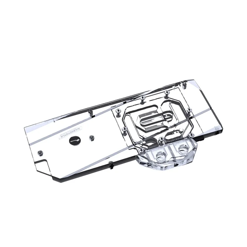 Bykski RTX 4070 Ti water cooler For Leadtek Geforce RTX 4070 Ti HYPER BRAIN ,VGA Cooler Backplate Radiator RGB AURA N-LE4070TI-X