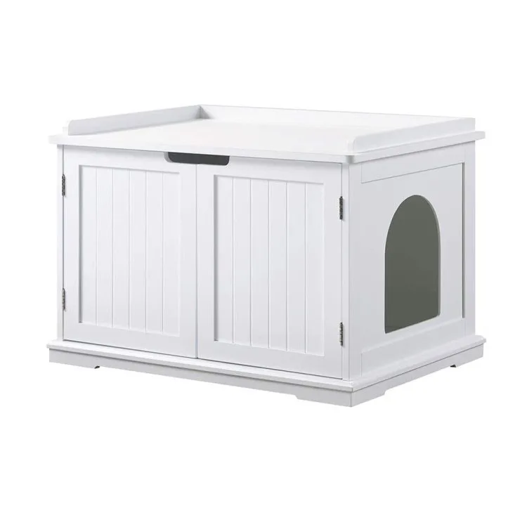 Cat crates washroom storage bench wood pet house