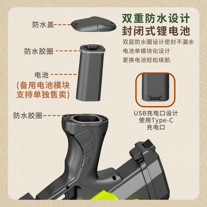 Electric Water Gun for Adults - Powerful Water Pistol with Large Capacity, Long Range, and Automatic Blaster Feature