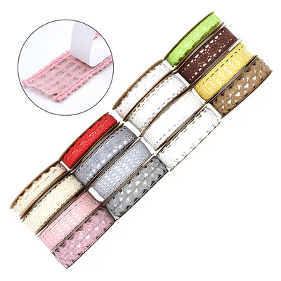 
Hot sell Gardening holiday decoration home diy self-adhesive lace cotton webbing 