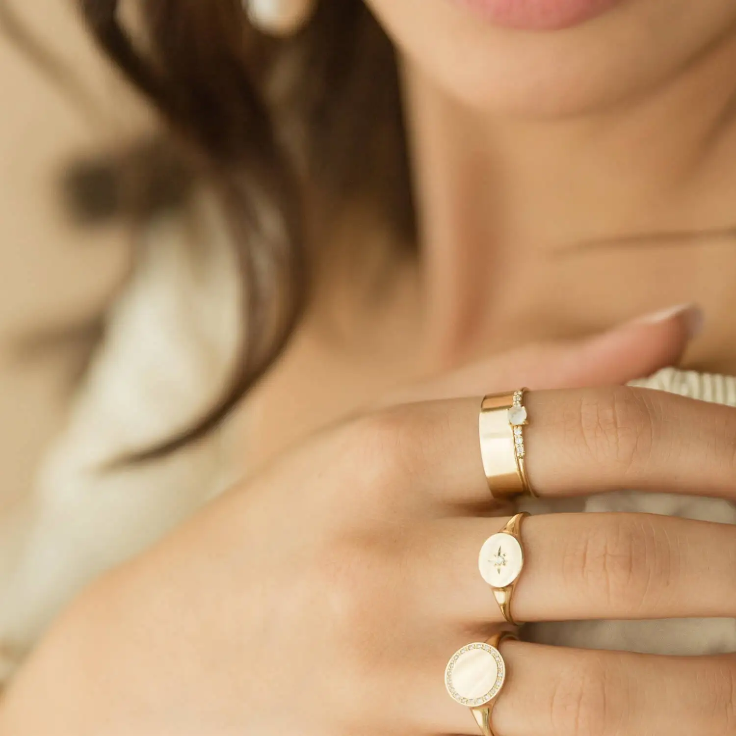 14k jewelry costume rings cigar band, stylish finger ring designs women funky wide band ring