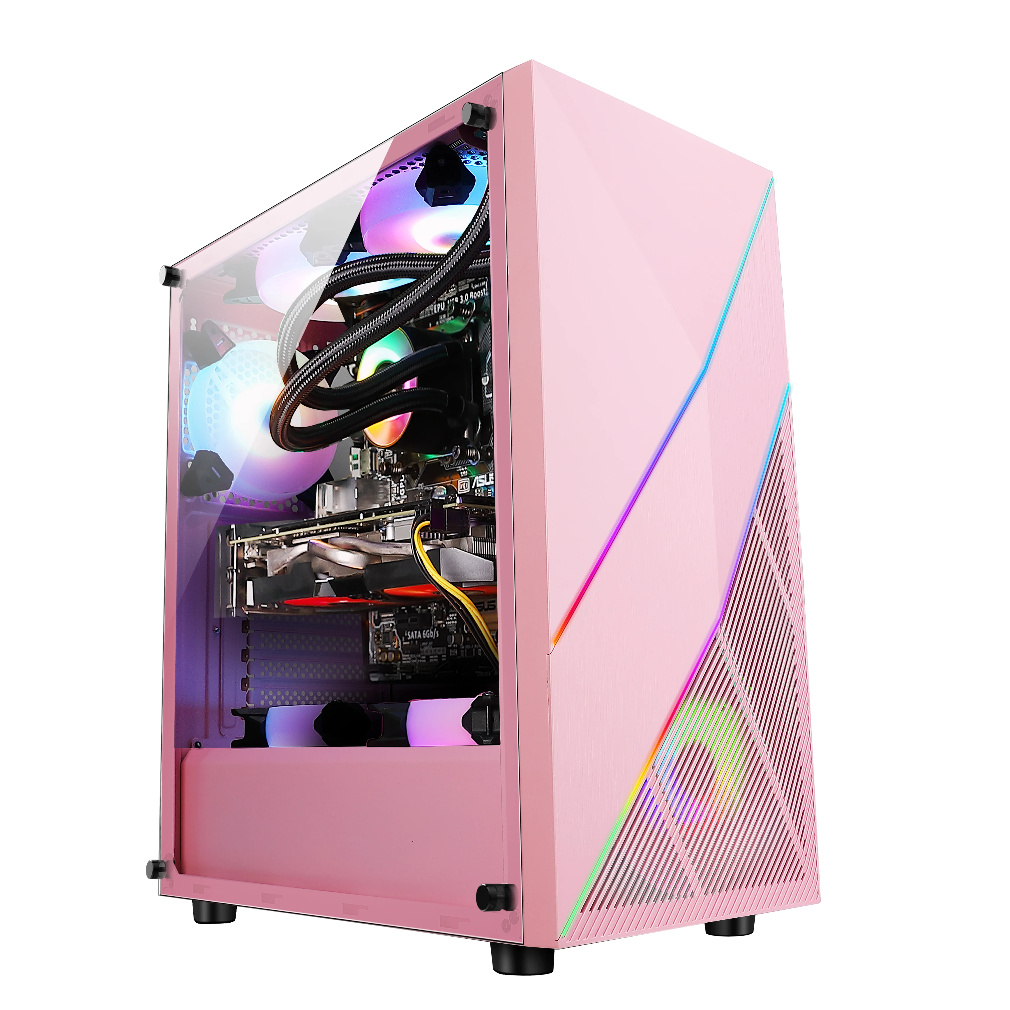 Glass PC Tower Computer atx Gaming Case