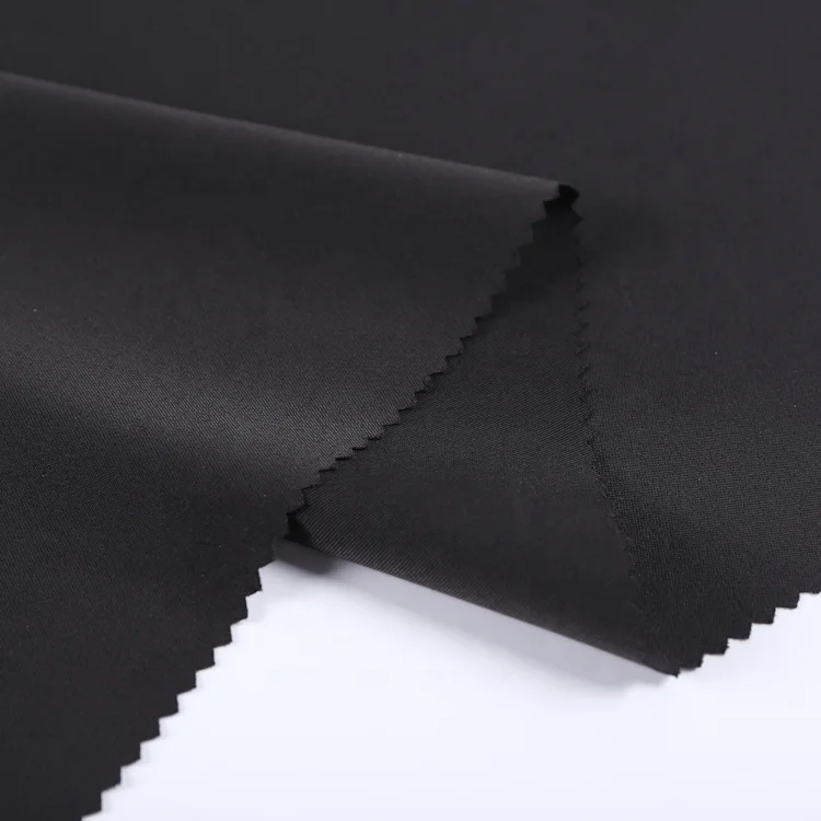 Popular wholesale good quality  92% polyester 8% spandex elastic navy 4 way stretch fabric