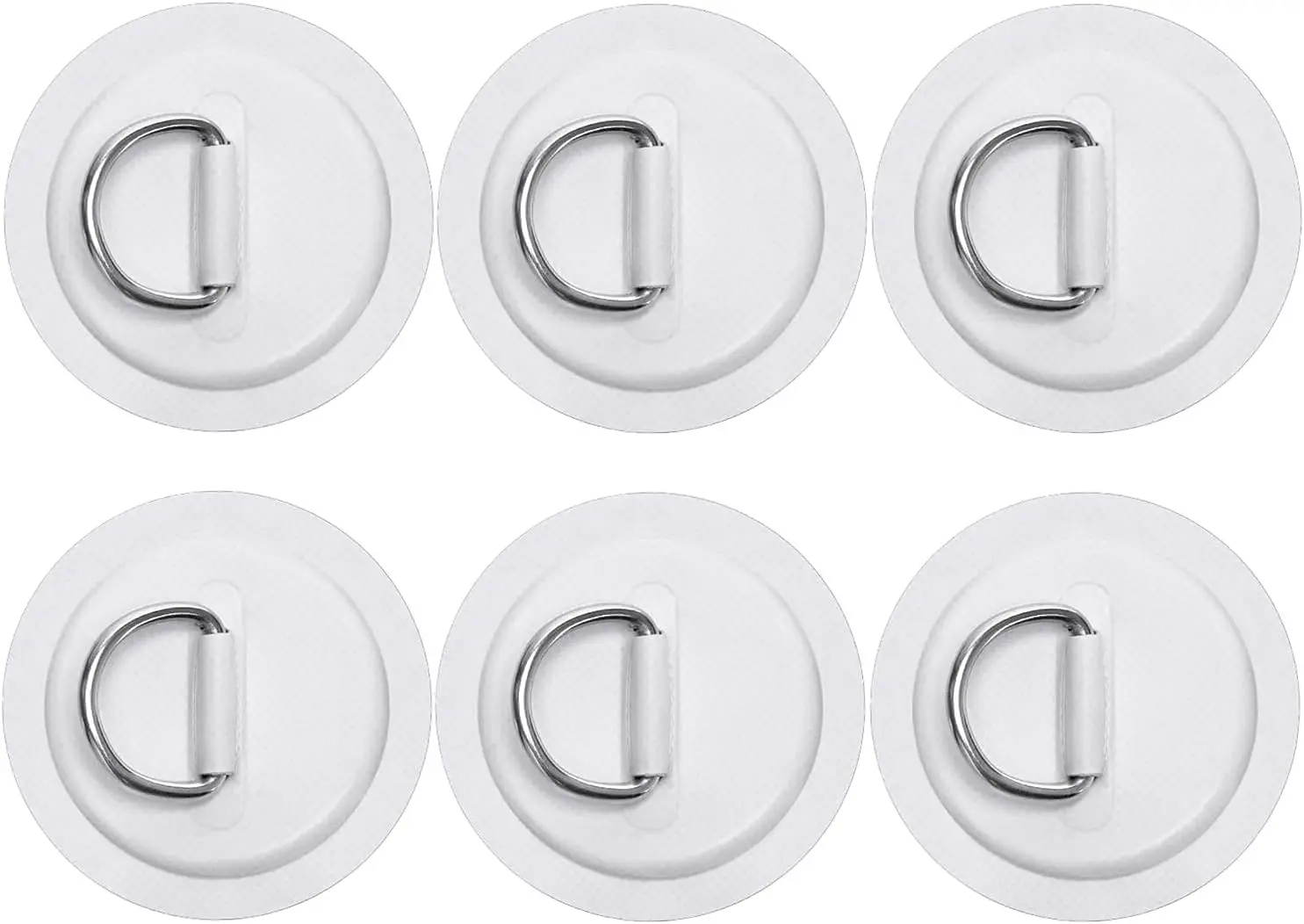 11cm Durable D-Ring Patch for Inflatable Boat Kayak Dinghy SUP, D-Ring PVC Patch Stand-Up Paddleboard Canoe Rafting