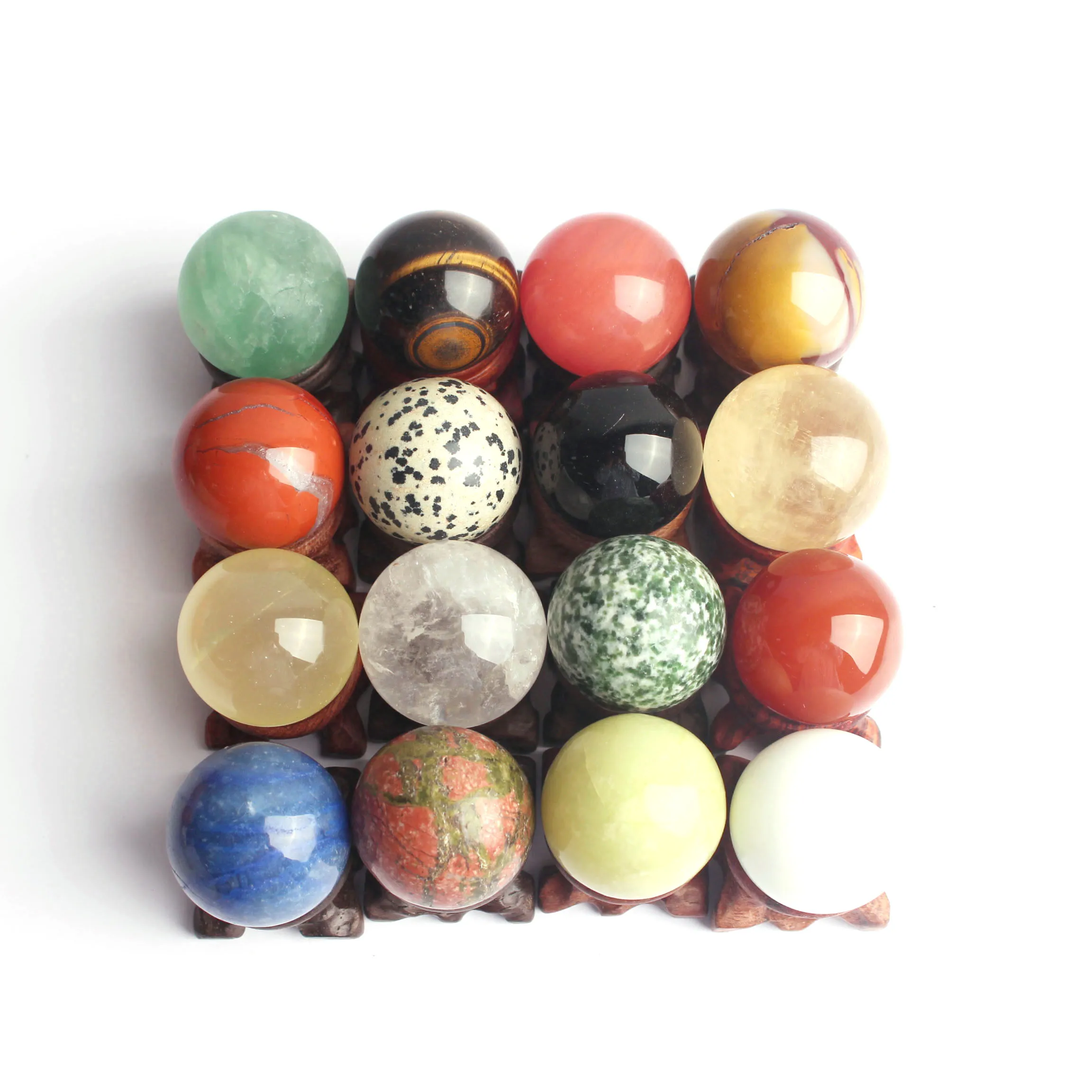 High Polished Small Crystal Sphere Rose Quartz Crystal Ball Amethyst Agate Sphere