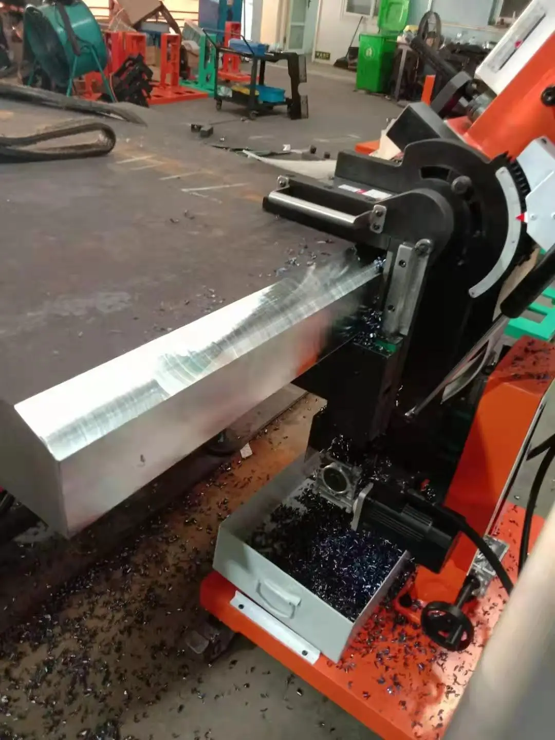 Portable plate cold bevel milling machine hot sale