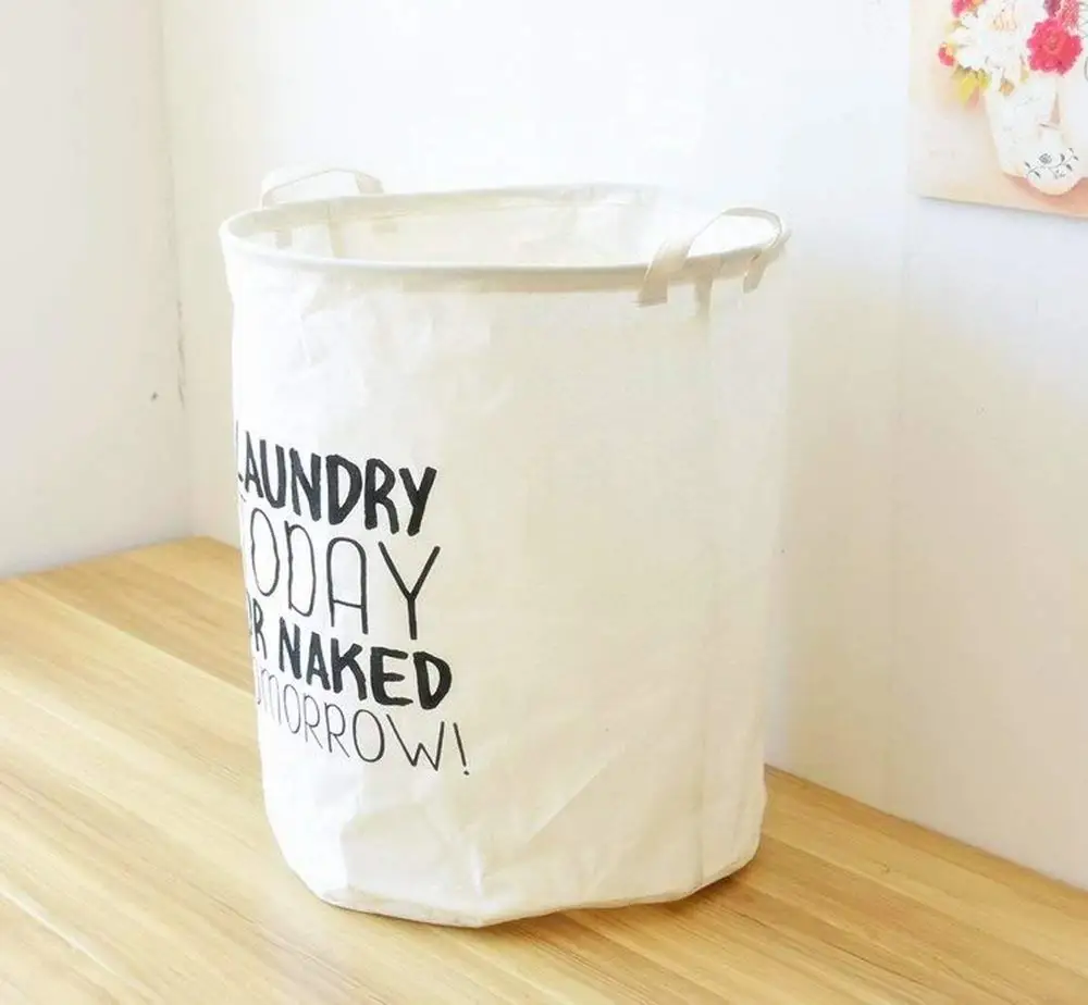 Wholesale foldable fabric laundry basket dirty clothes laundry bag