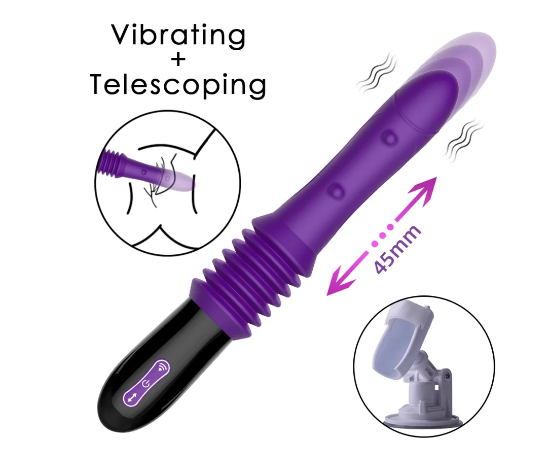 Sex Machine Telescopic Dildo Vibrator Automatic Up Down Massager G Spot Thrusting Retractable Vaginal Toy
