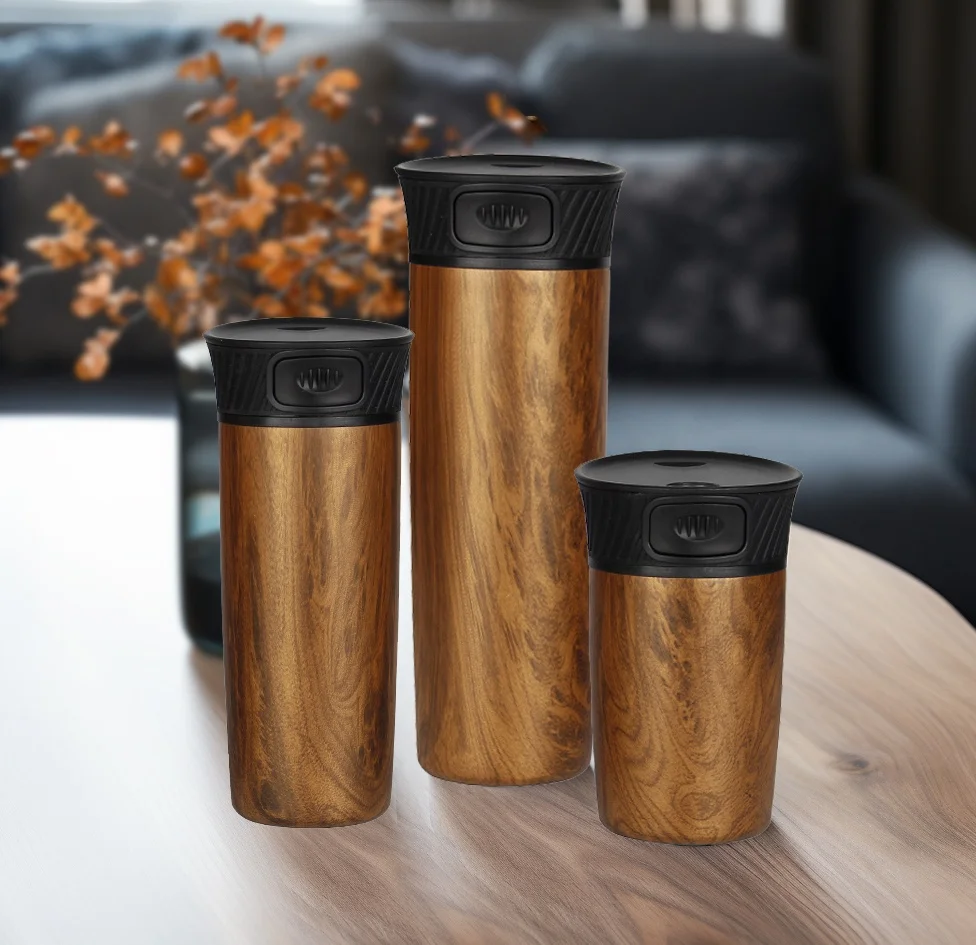 Custom Gifts Double Layer Stainless Steel Drinking Water Vacuum Cup Travel Coffee Mug Car Cup With Lid