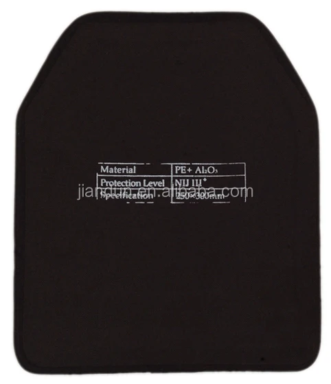 NIJ Level IIIA NIJ Level III IV Alumina Al2O3 Silicon Carbide SiC Boron Carbide B4C SAPI Cut Plate